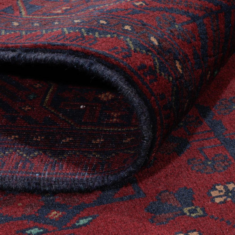 Afghaans tapijt - Kunduz - 200 x 147 cm - rood