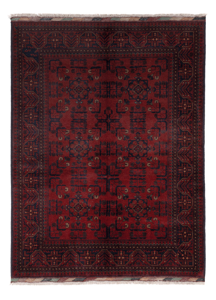 Afghaans tapijt - Kunduz - 200 x 150 cm - rood