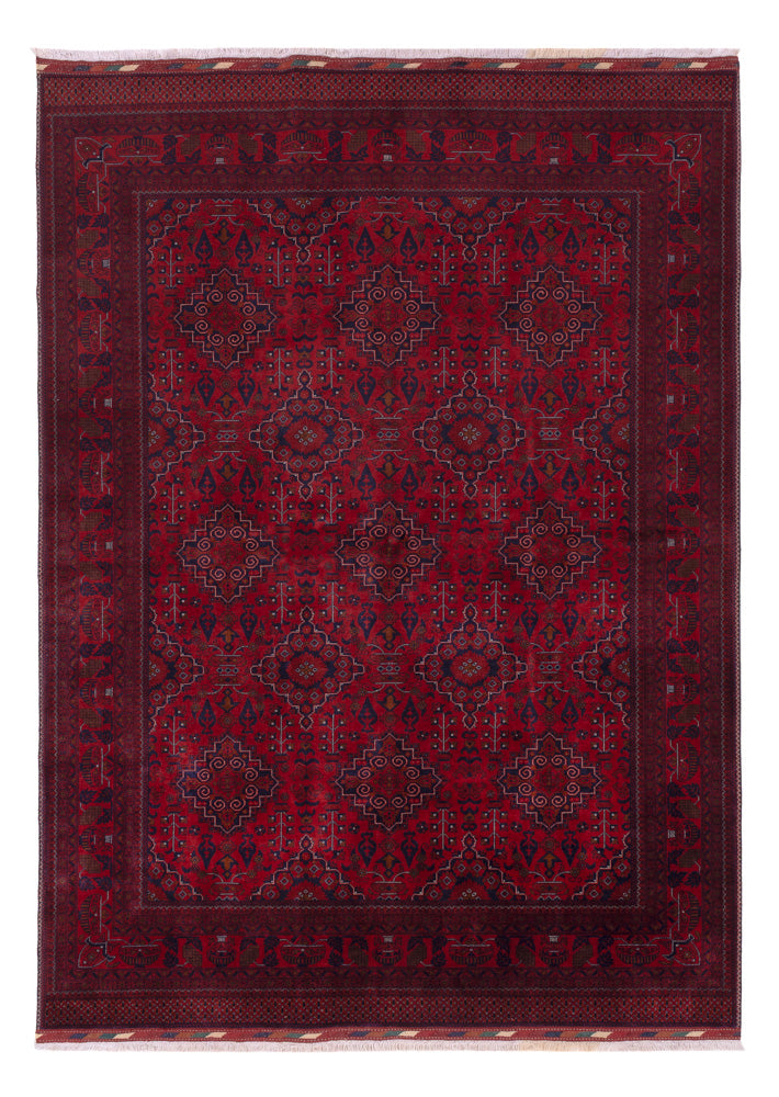 Afghaans tapijt - Koninklijke - 232 x 167 cm - rood