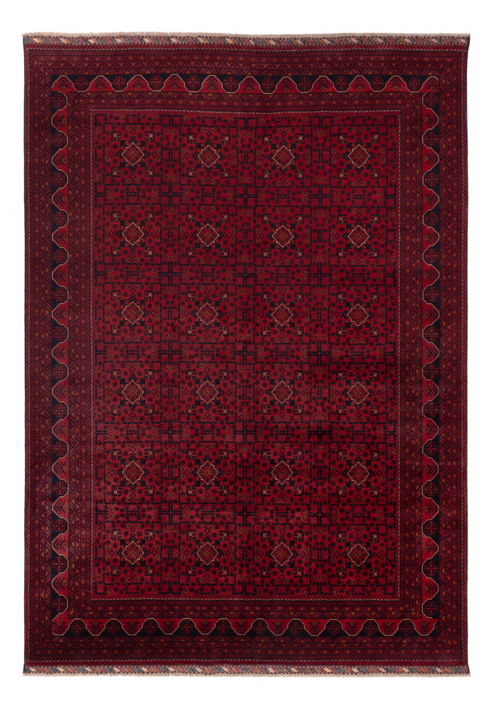 Afghaans tapijt - Kunduz - Koninklijke - 343 x 247 cm - rood