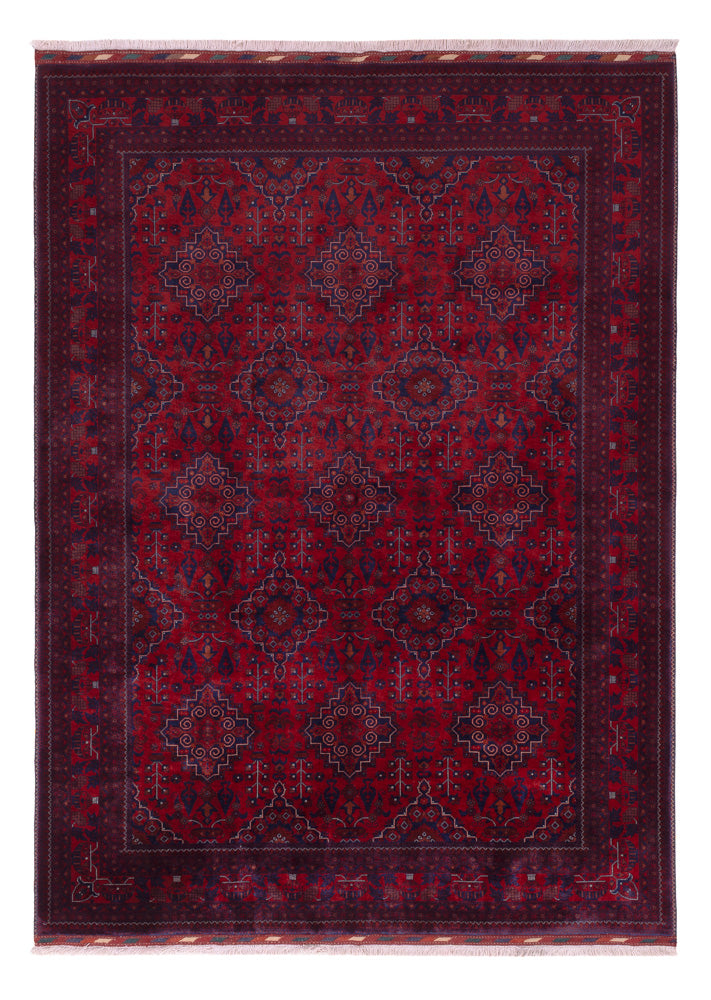 Afghaans tapijt - Koninklijke - 231 x 167 cm - rood