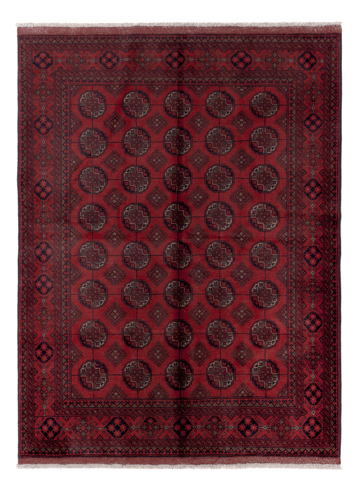 Afghaans tapijt - Kunduz - 199 x 150 cm - rood