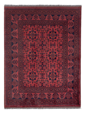 Afghaans tapijt - Kunduz - 198 x 153 cm - rood