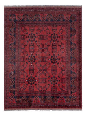 Afghaans tapijt - Kunduz - 203 x 154 cm - rood