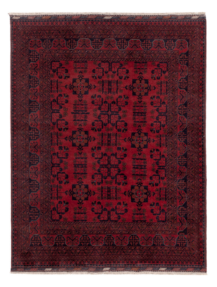 Afghaans tapijt - Kunduz - 196 x 151 cm - rood