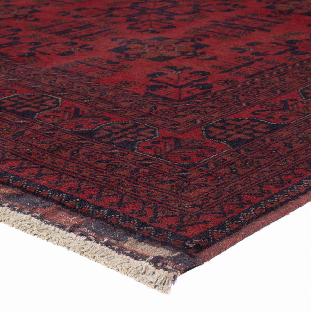 Afghaans tapijt - Kunduz - 196 x 151 cm - rood