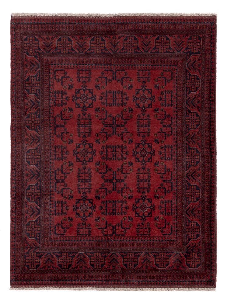 Afghaans tapijt - Kunduz - 200 x 153 cm - rood