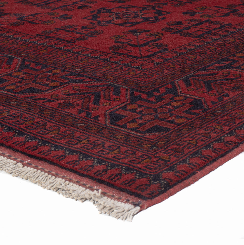 Afghaans tapijt - Kunduz - 200 x 153 cm - rood