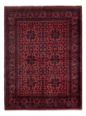 Afghaans tapijt - Kunduz - 202 x 155 cm - rood