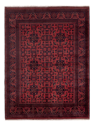 Afghaans tapijt - Kunduz - 202 x 155 cm - rood