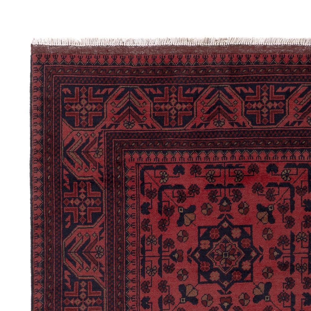 Afghaans tapijt - Kunduz - 202 x 155 cm - rood