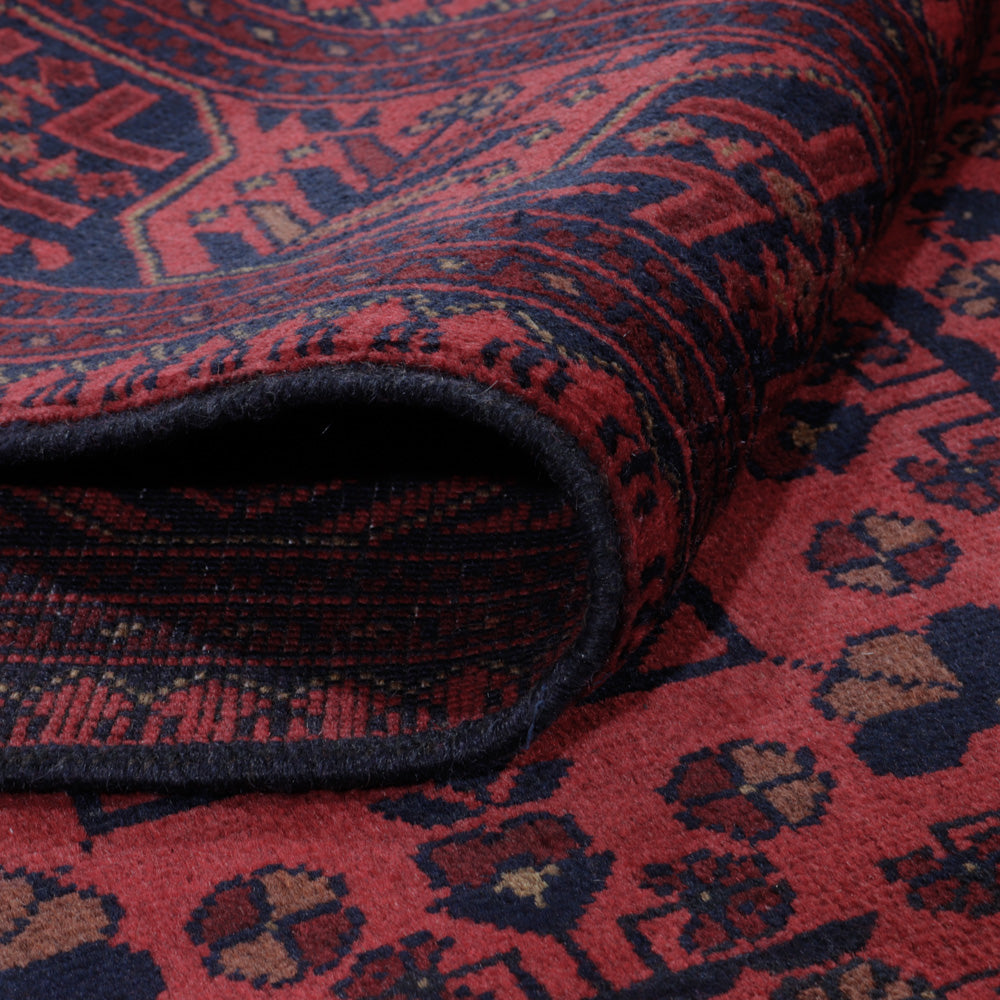 Afghaans tapijt - Kunduz - 202 x 155 cm - rood