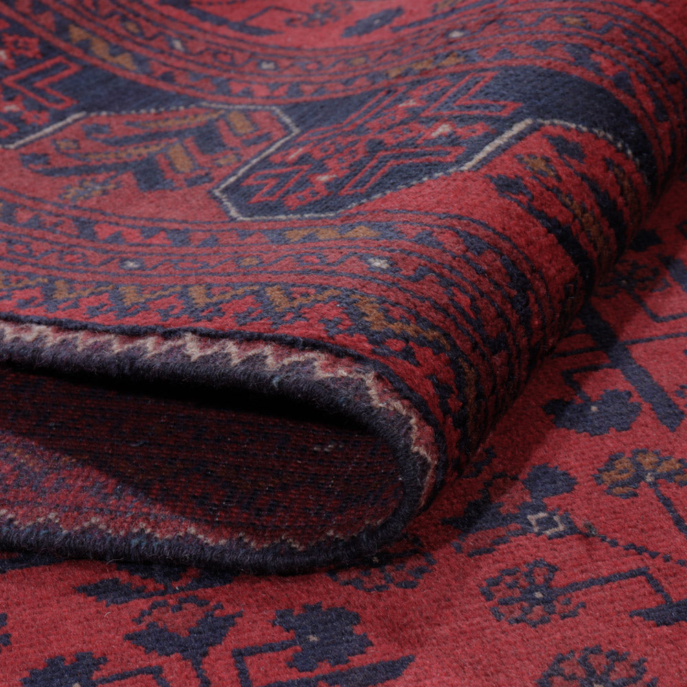 Afghaans tapijt - Kunduz - 196 x 148 cm - rood