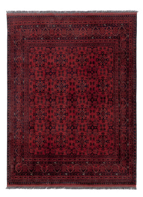 Afghaans tapijt - Kunduz - 198 x 148 cm - rood