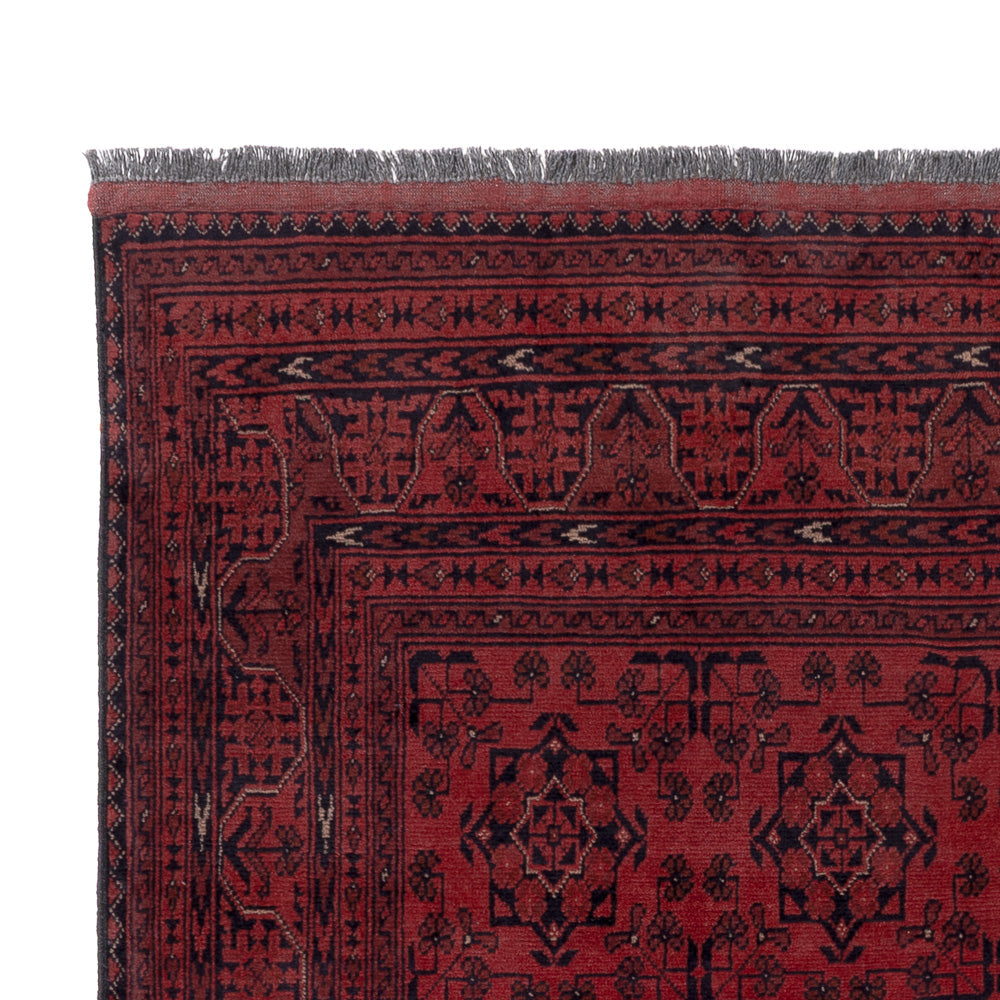 Afghaans tapijt - Kunduz - 198 x 148 cm - rood