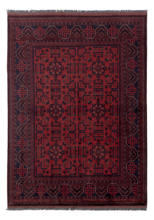 Afghaans tapijt - Kunduz - 201 x 148 cm - rood