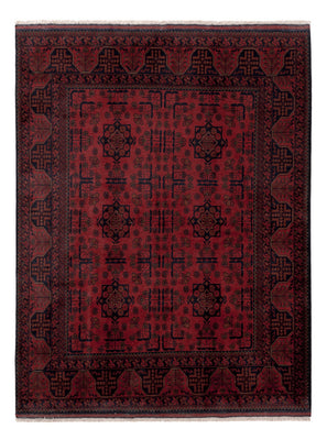 Afghaans tapijt - Kunduz - 195 x 150 cm - rood