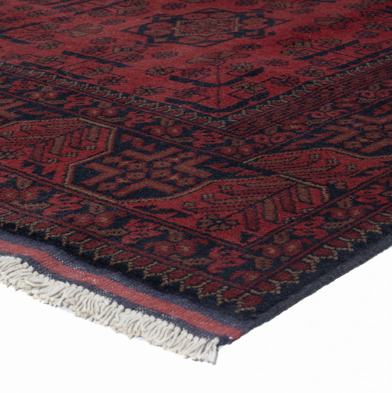 Afghaans tapijt - Kunduz - 195 x 150 cm - rood