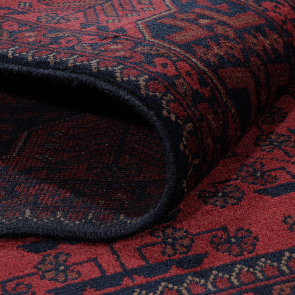 Afghaans tapijt - Kunduz - 195 x 150 cm - rood