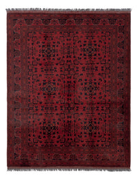 Afghaans tapijt - Kunduz - 198 x 153 cm - rood