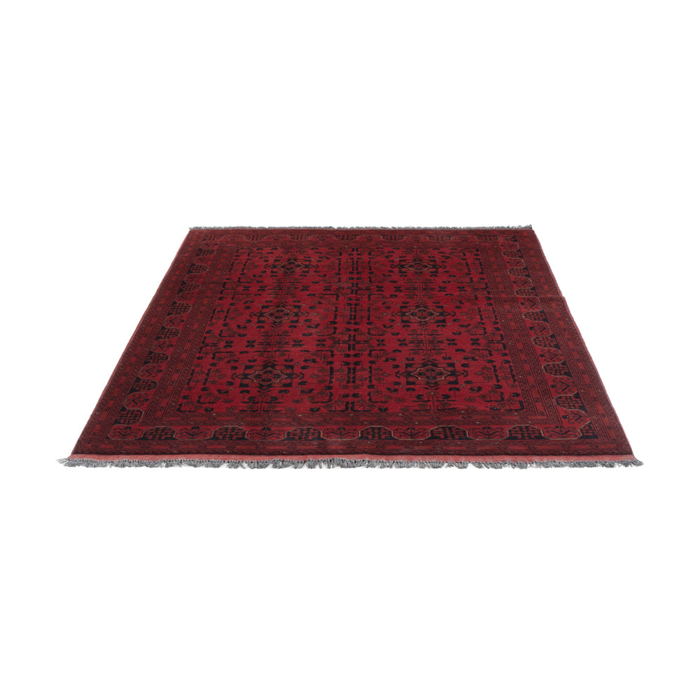 Afghaans tapijt - Kunduz - 198 x 153 cm - rood