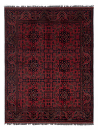 Afghaans tapijt - Kunduz - 193 x 150 cm - rood