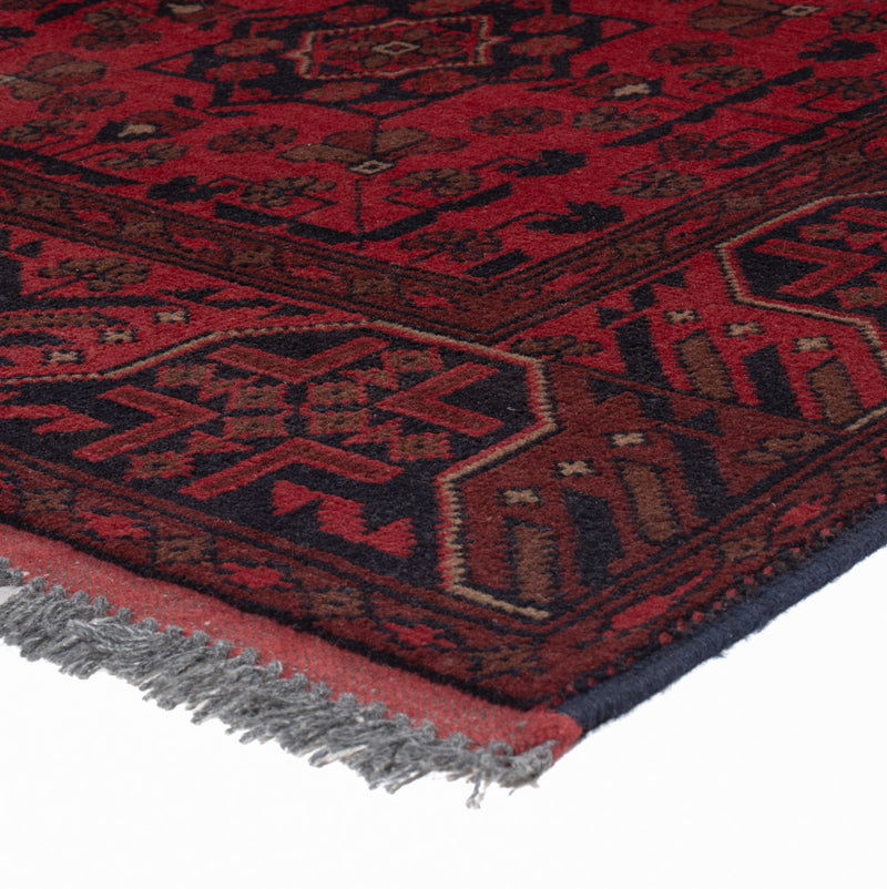 Afghaans tapijt - Kunduz - 193 x 150 cm - rood