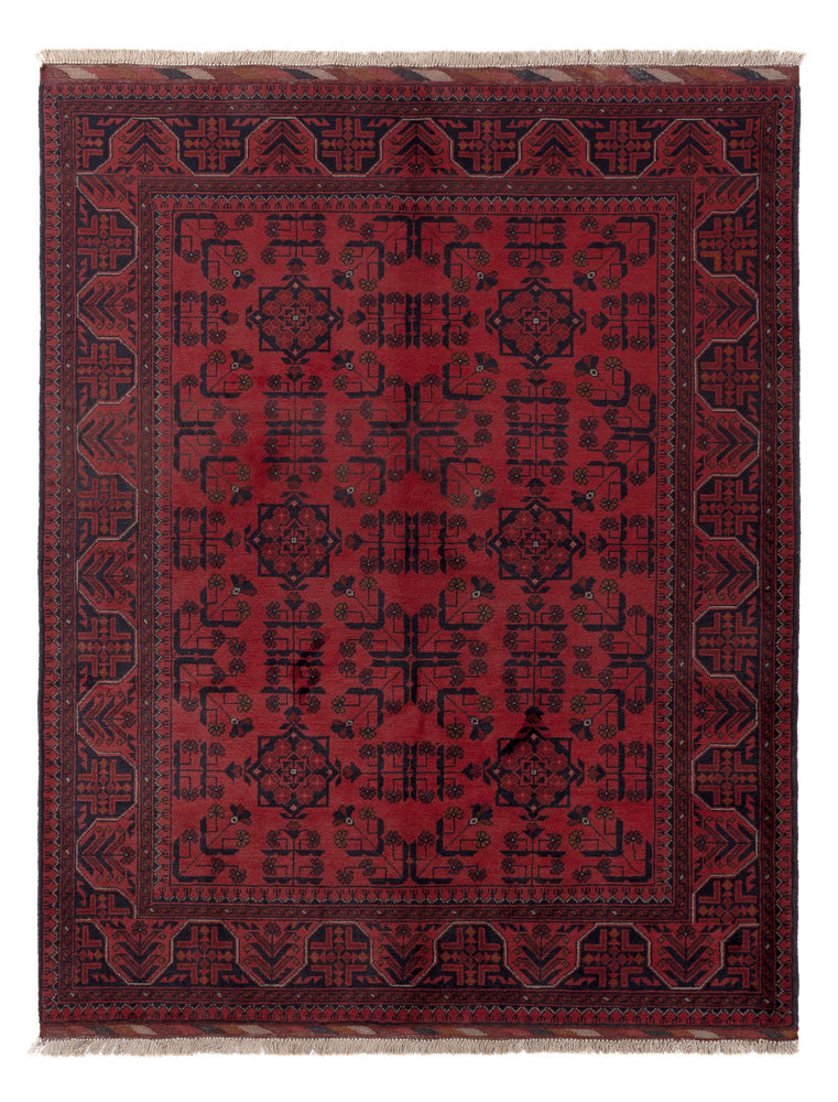 Afghaans tapijt - Kunduz - 191 x 155 cm - rood