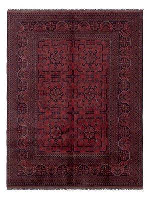 Afghaans tapijt - Kunduz - 197 x 151 cm - rood