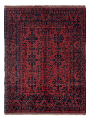 Afghaans tapijt - Kunduz - 196 x 151 cm - rood