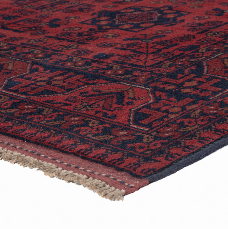 Afghaans tapijt - Kunduz - 196 x 151 cm - rood