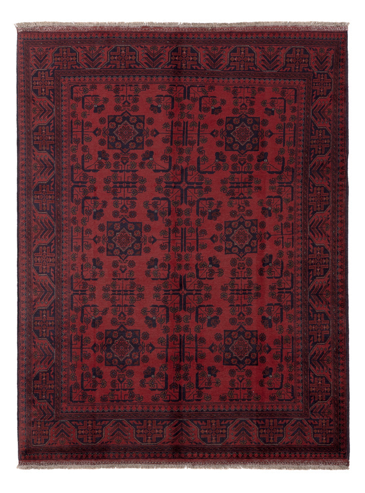 Afghaans tapijt - Kunduz - 203 x 152 cm - rood
