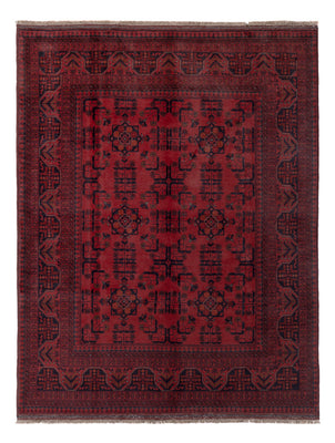 Afghaans tapijt - Kunduz - 196 x 150 cm - rood