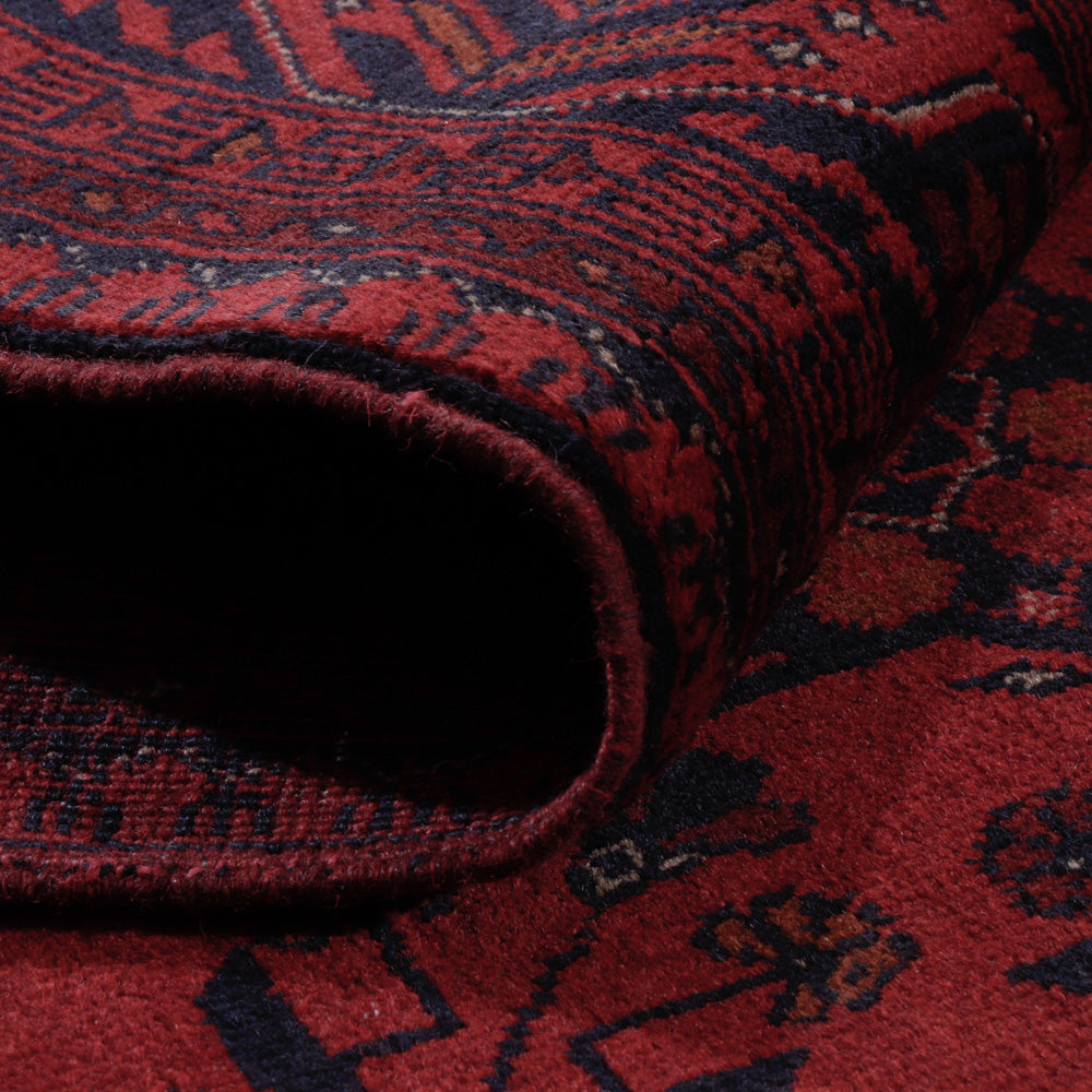 Afghaans tapijt - Kunduz - 196 x 150 cm - rood