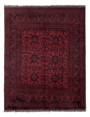 Afghaans tapijt - Kunduz - 191 x 151 cm - rood