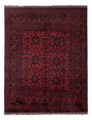 Afghaans tapijt - Kunduz - 191 x 151 cm - rood