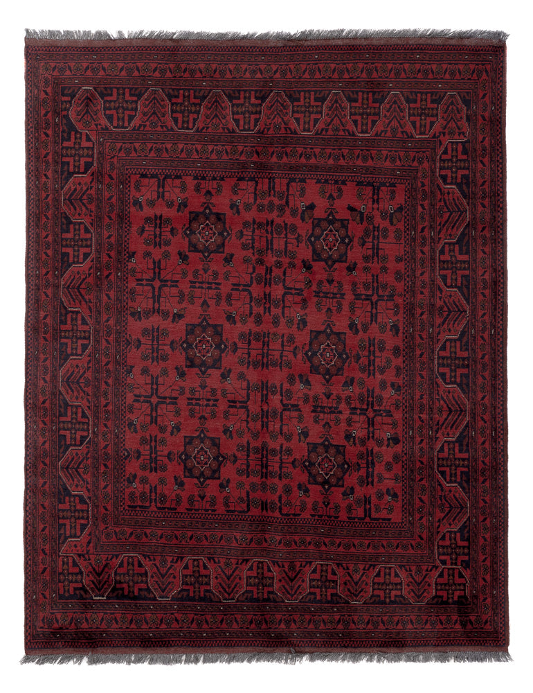 Afghaans tapijt - Kunduz - 191 x 151 cm - rood