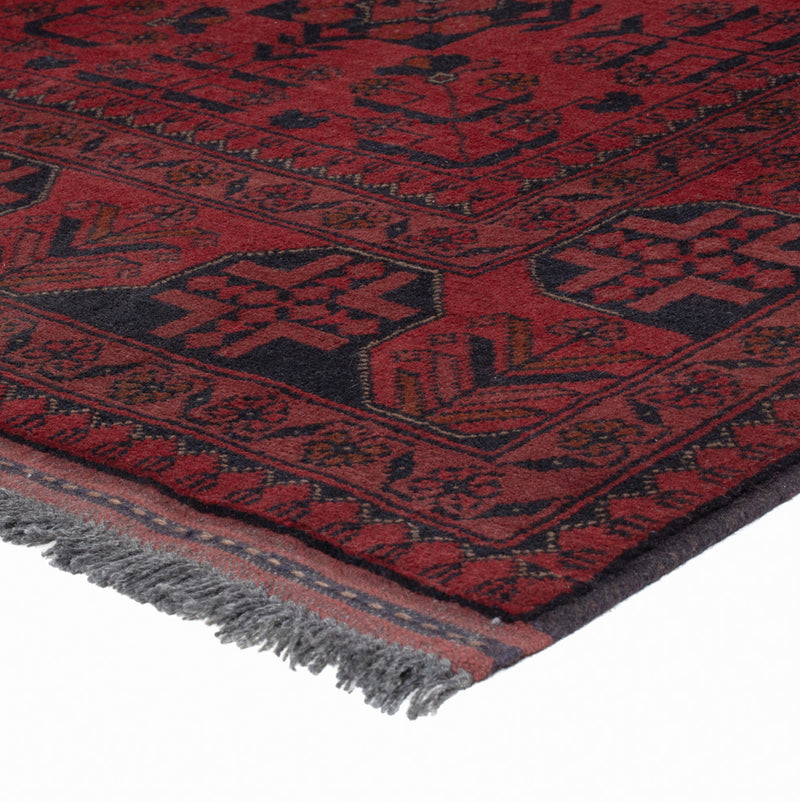 Afghaans tapijt - Kunduz - 194 x 148 cm - rood