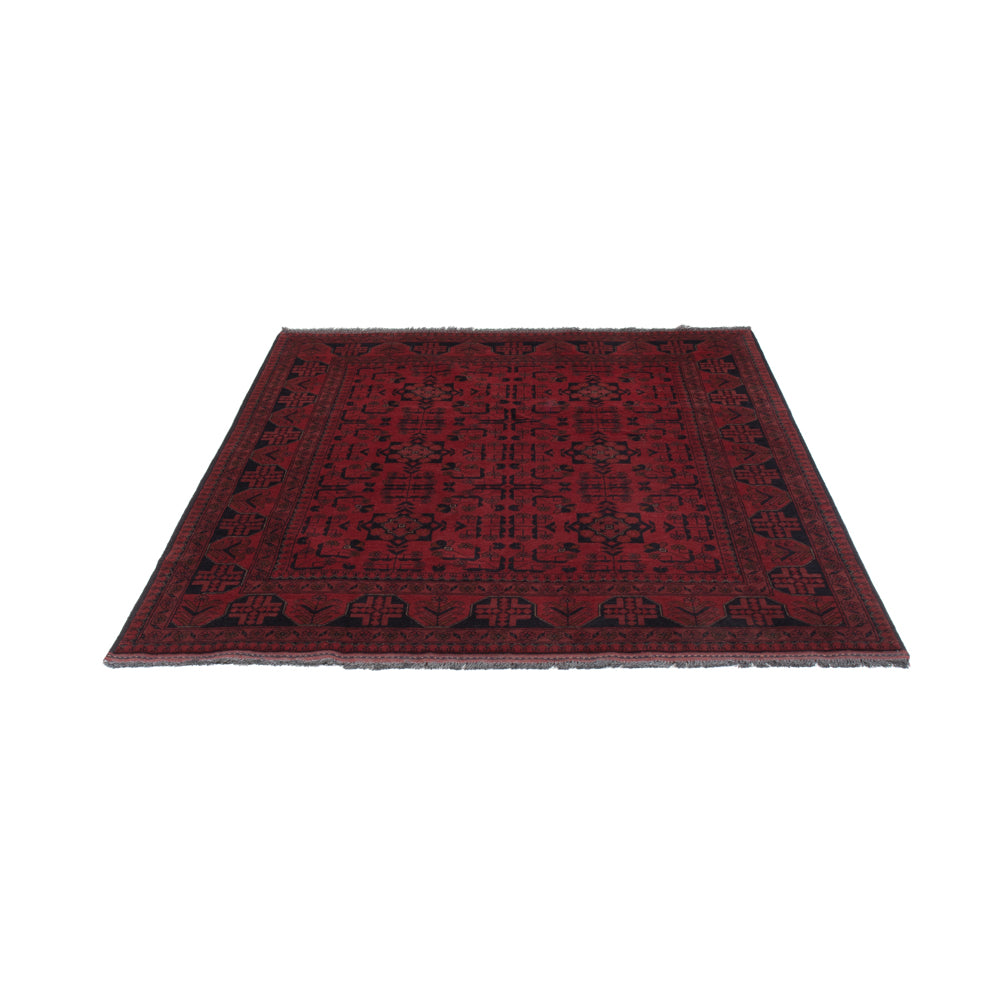 Afghaans tapijt - Kunduz - 194 x 148 cm - rood