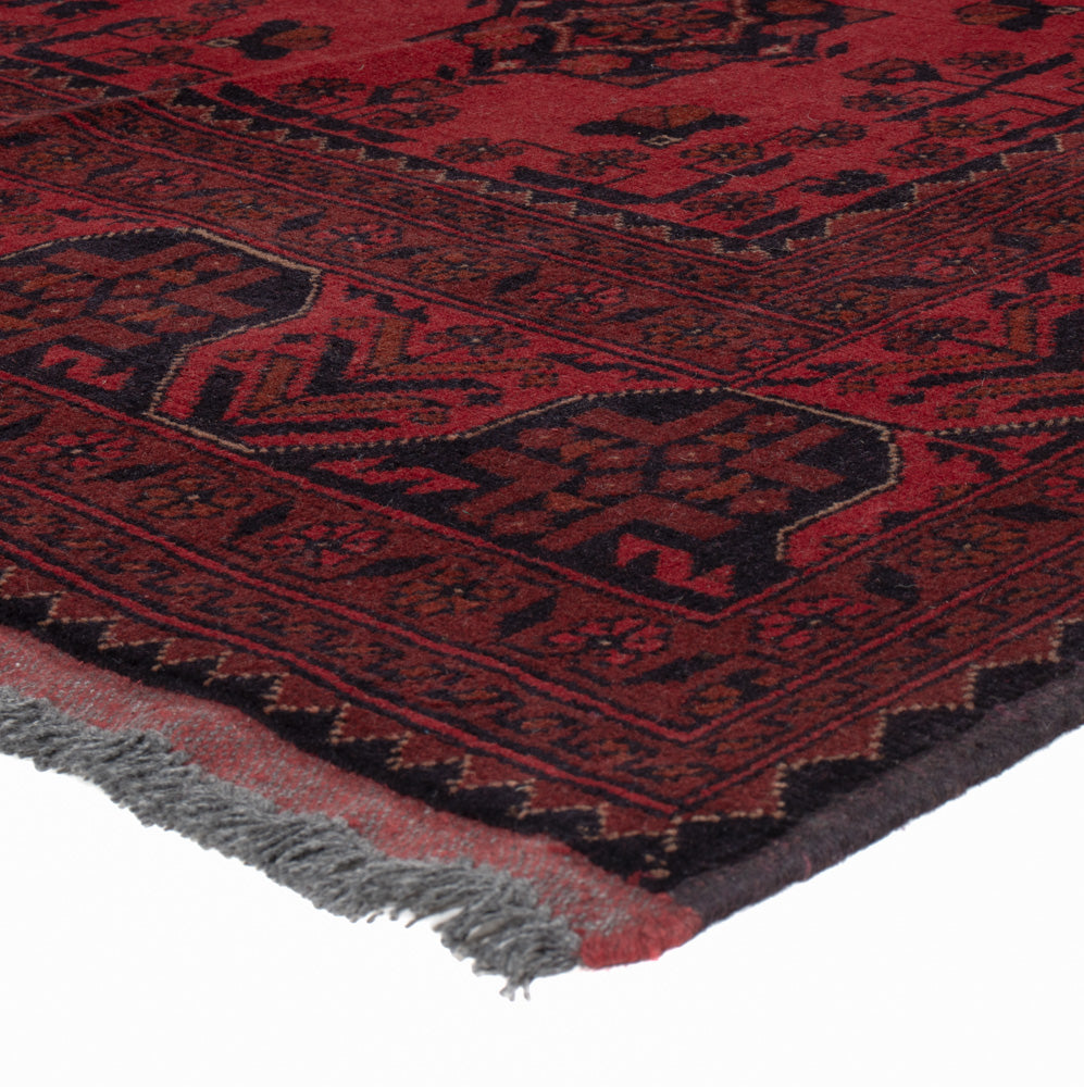 Afghaans tapijt - Kunduz - 200 x 153 cm - rood