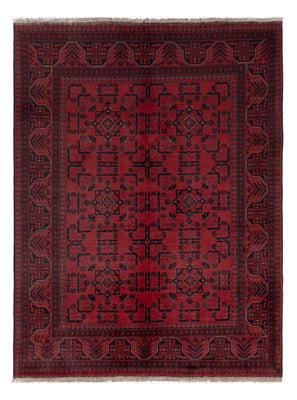 Afghaans tapijt - Kunduz - 198 x 150 cm - rood