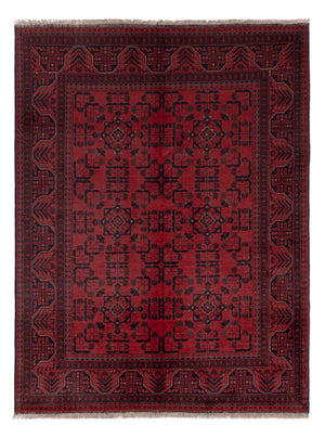 Afghaans tapijt - Kunduz - 198 x 150 cm - rood