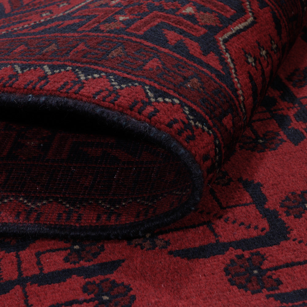 Afghaans tapijt - Kunduz - 198 x 150 cm - rood