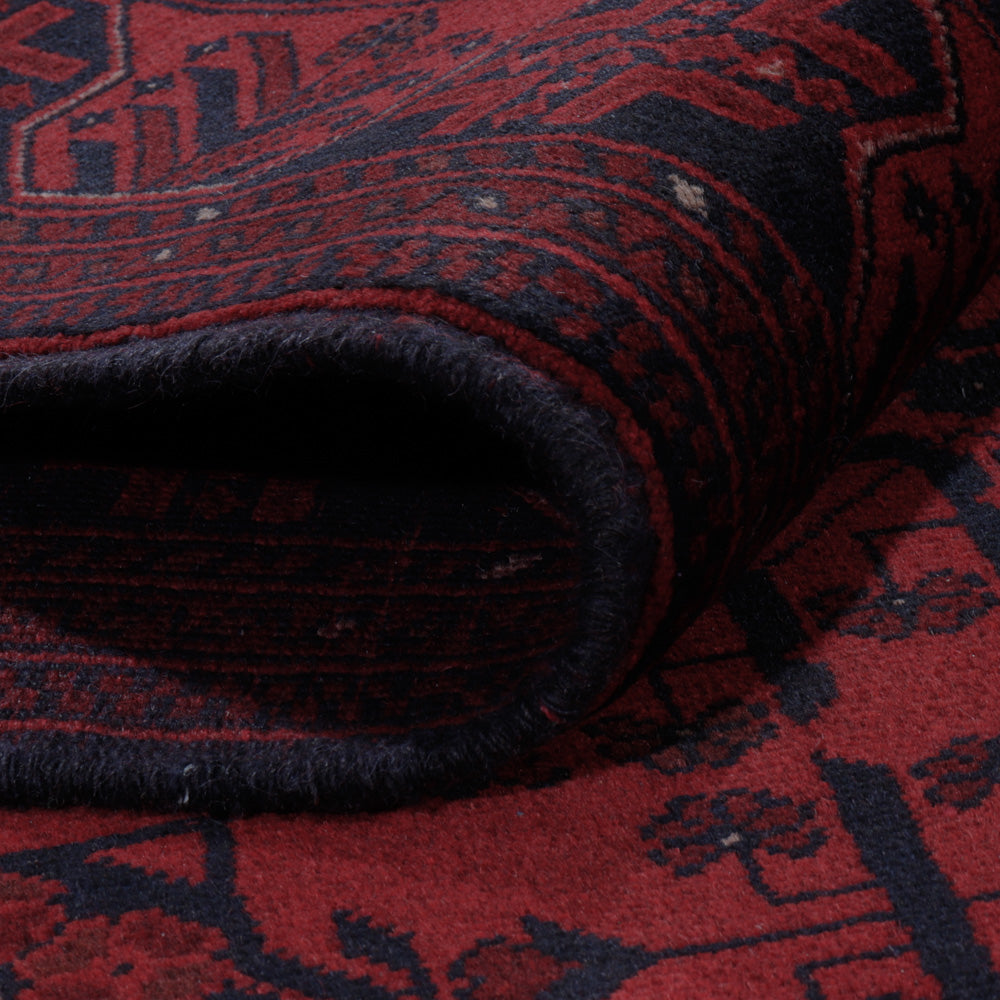 Afghaans tapijt - Kunduz - 207 x 148 cm - rood