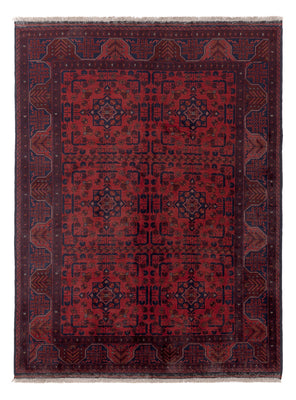 Afghaans tapijt - Kunduz - 196 x 149 cm - rood