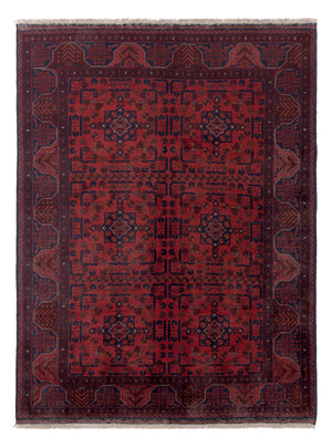 Afghaans tapijt - Kunduz - 196 x 149 cm - rood