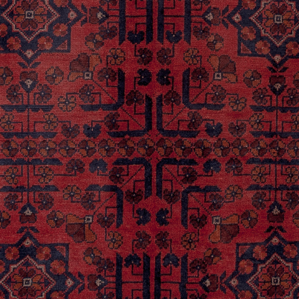 Afghaans tapijt - Kunduz - 196 x 149 cm - rood