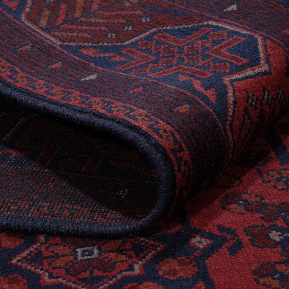 Afghaans tapijt - Kunduz - 196 x 149 cm - rood