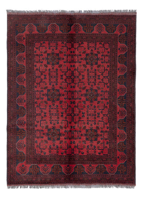 Afghaans tapijt - Kunduz - 196 x 150 cm - rood