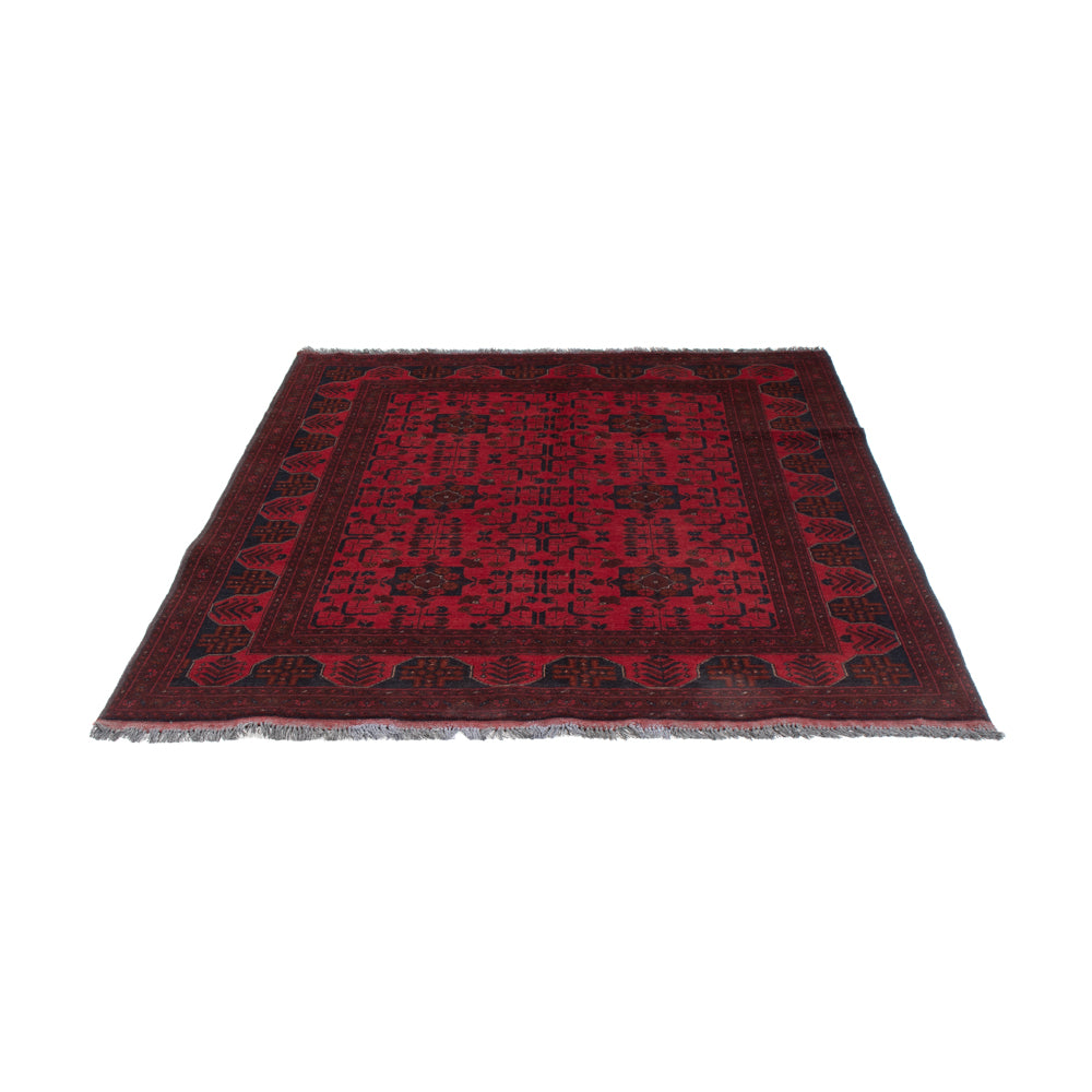 Afghaans tapijt - Kunduz - 196 x 150 cm - rood